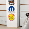 Mopar Logo Embossed Metal Wall Decor Sign 16"